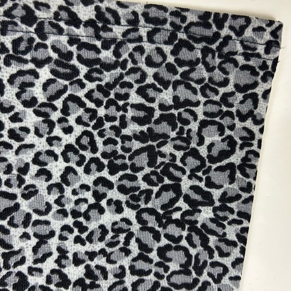 Vintage 90s leopard mesh mockneck top size L - Picture 3 of 4